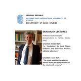ΤΜΗΜΑ ΜΟΥΣΙΚΩΝ ΣΠΟΥΔΩΝ | ERASMUS+ LECTURES: Professor Giulio D’Angelo (Conservatorio G. Tartini, Trieste-Italy)[5-6/3/2026]